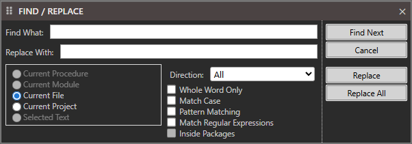 Find / Replace Find / Replace