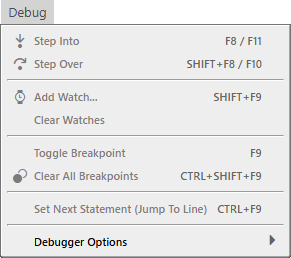 Debug Menu