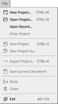 File (Menu) File (Menu)