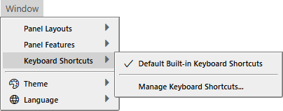 Window Keyboard Shortcuts Menu Window Keyboard Shortcuts Menu