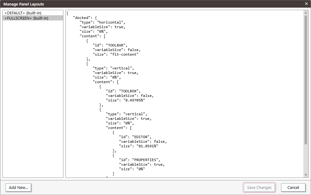 Window Panel Layouts Fullscreen Menu Window Panel Layouts Fullscreen Menu